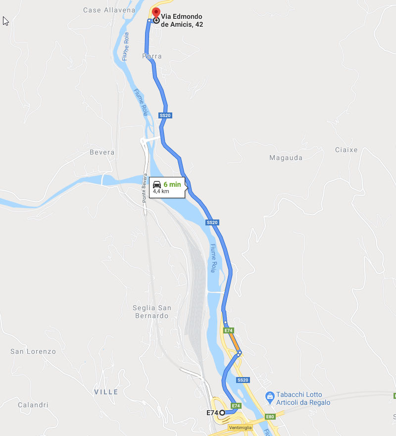 Come raggiungerci dall'autostrada
